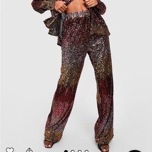 Sequin Ombré loose fit pants. Purchased from Boo Hoo and never worn -NWT.